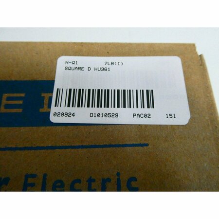 Square D 3P 30A AMP 600V-AC 600V-DC NON-FUSIBLE DISCONNECT SWITCH HU361